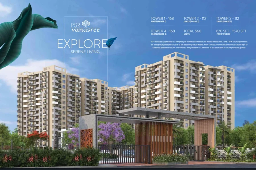 Apartment  for Sale  in PSR Vanasree, Sarjapur Road, Bangalore