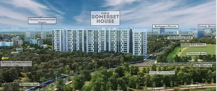 5 BHK Apartment for Sale in Puravankara Somerset House, Guindy, Chennai