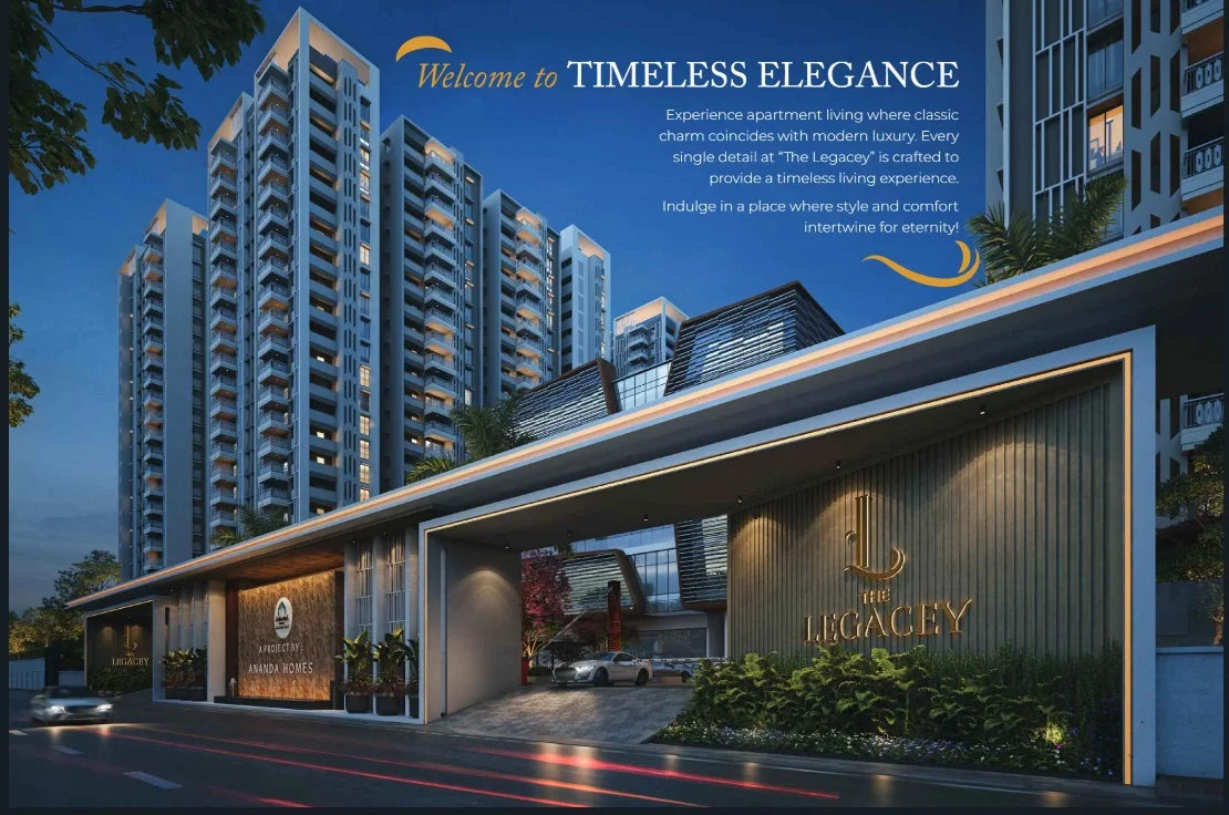 3 BHK Apartment for Sale in Ananda The Legacey, Puppalaguda , Hyderabad