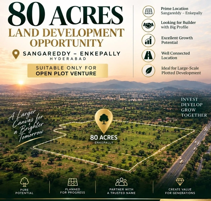 Residential Land for Sale in Sangareddy Enkepally for Development, Hyderabad
