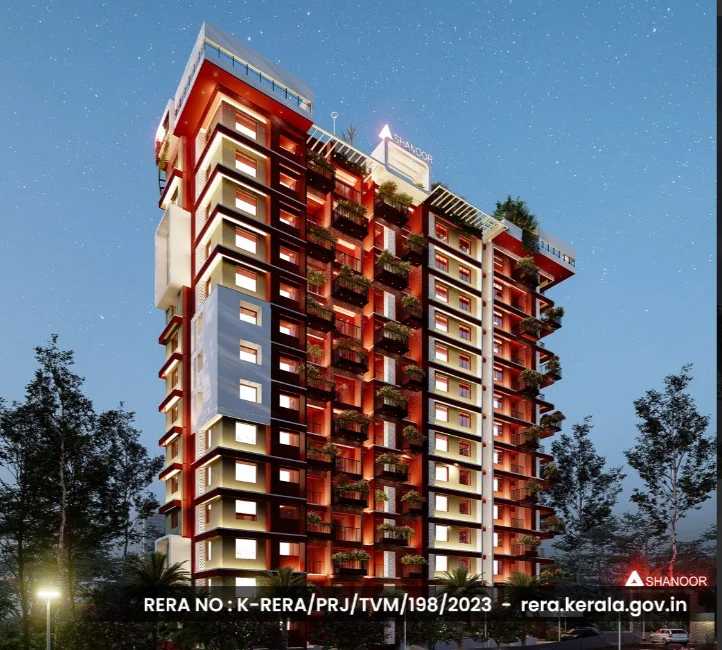Apartment for Sale in Shanoor Skyvilla, Aakkulam   , Trivandrum