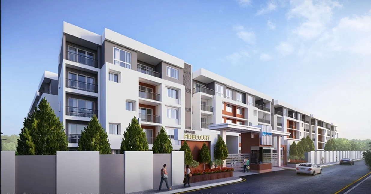 2.5 BHK Apartment for Sale in Adasrh Pinecourt, Hennur Bagalur Road, Bangalore