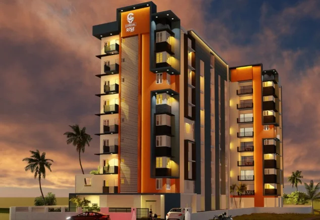 2 BHK Apartment for Sale in Cordial Rise , Vazhayila, Trivandrum