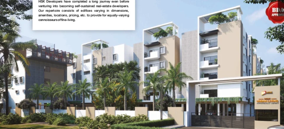 3 BHK Apartment  for Sale  in HSK Urban Living, Vinayaka Nagar, Bangalore
