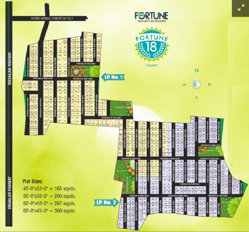 Residential Land for Sale in Fortune 18, Srisailam Highway , Hyderabad