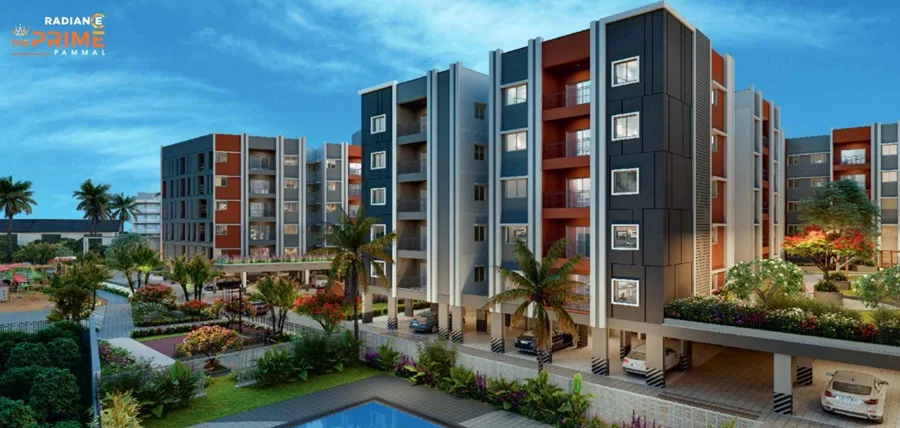 3 BHK Apartment for Sale in Radiance The Prime, Pammal, Chennai