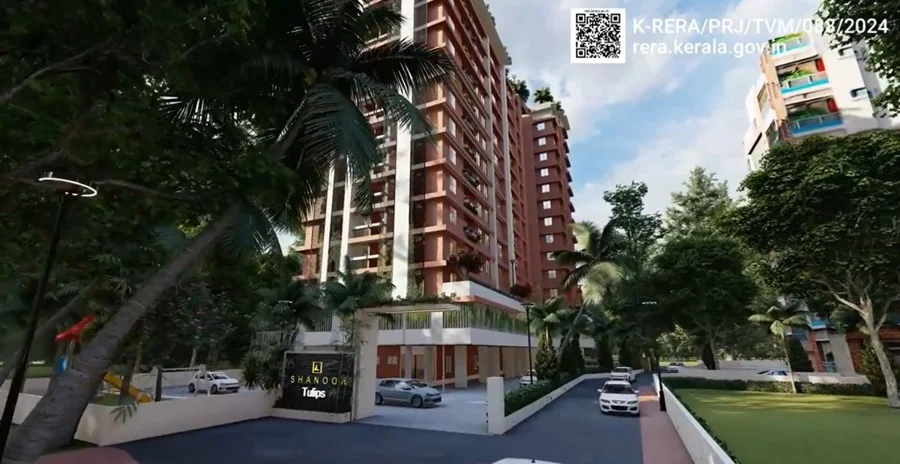 3 BHK Apartment for Sale in Shanoor Penta County Tulips, Menamkulam   , Trivandrum