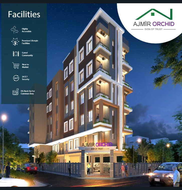 2 BHK Apartment for Sale in Ajmir Orchid, Phool Bagan  , Kolkata