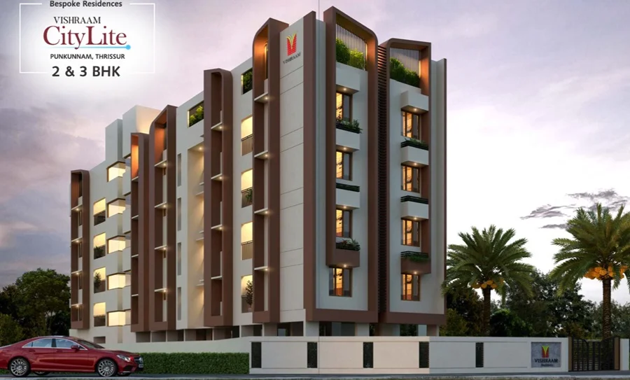 3 BHK Apartment for Sale in Vishraam Citylite, Punkunnam   , Thrissur