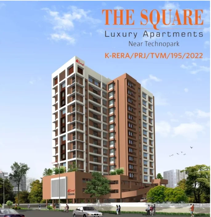 3 BHK Apartment for Sale in Clothy The Square, Arasumoodu, Trivandrum