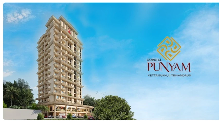 2 BHK Apartment for Sale in Cordial Punnyam, Vettamukku   , Trivandrum