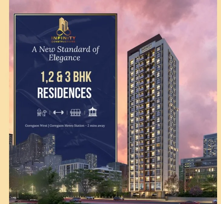 2 BHK Apartment for Sale in Infinity Paradise Avenue, Goregaon West   , Mumbai