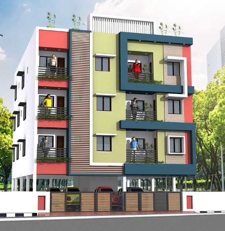 2 BHK Apartment for Sale in Bharathi Sai Hazel Apartment, Anakaputhur, Chennai