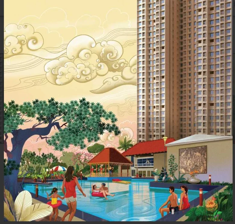 3 BHK Apartment for Sale in Rumah Bali , Ghodbunder Road, Thane