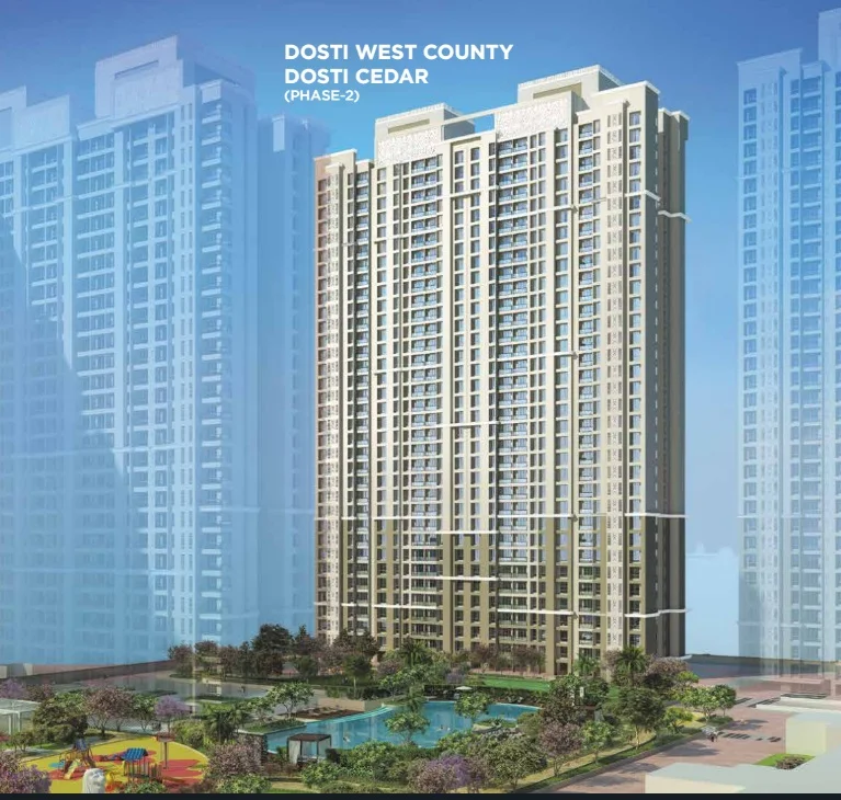 2 BHK Apartment for Sale in Dosti West County , Balkum Pada, Thane