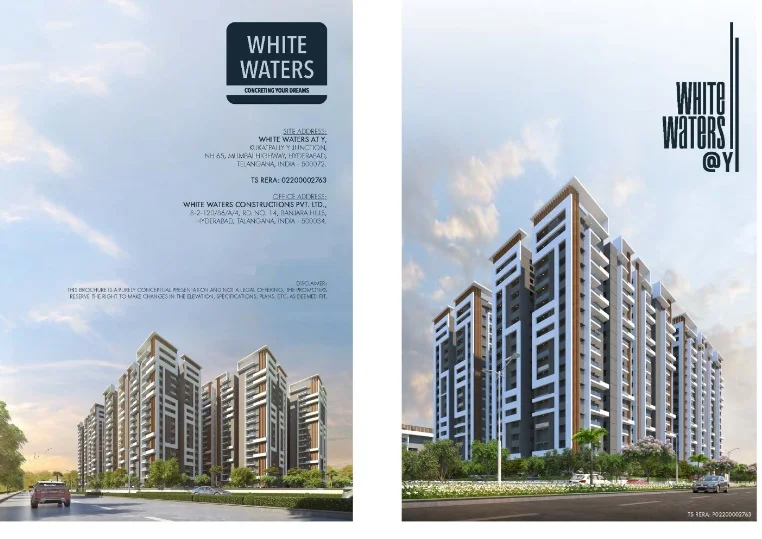 3 BHK Apartment for Sale in White Waters at Y, Kukatpally , Hyderabad