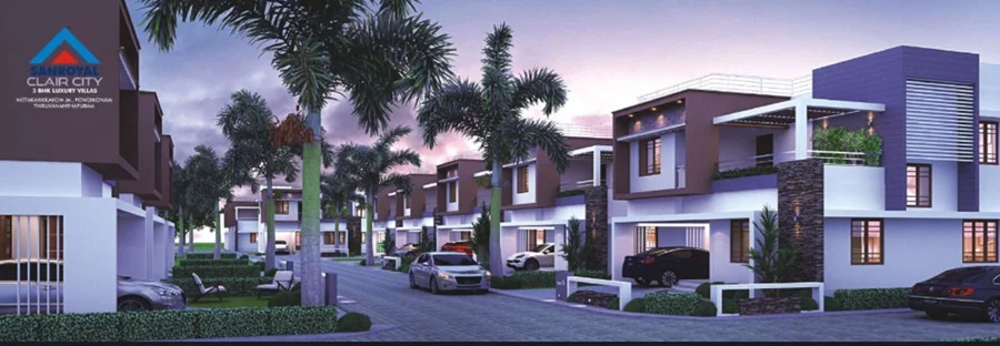 3 BHK Independent House/Villa for Sale in Sanroyal Clair City, Powdikonam   , Trivandrum