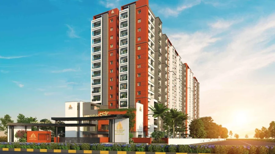 2.5 BHK Apartment for Sale in Sanjeevini Aarna, Kammavari Pete, Bangalore