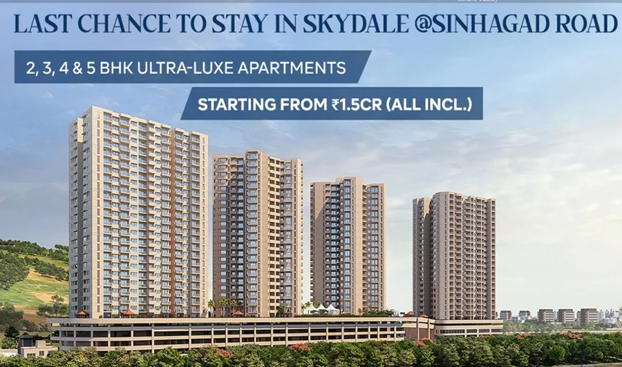 3 BHK Apartment for Sale in Venkatesh Skydale , Sinhagad Road  , Pune