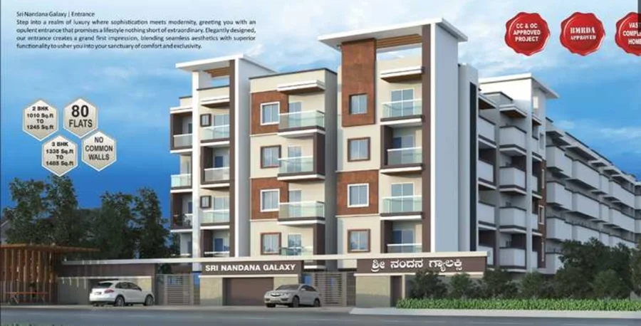 2 BHK Apartment for Sale in Sri Nandana Galaxy, Sarjapur Road, Bangalore