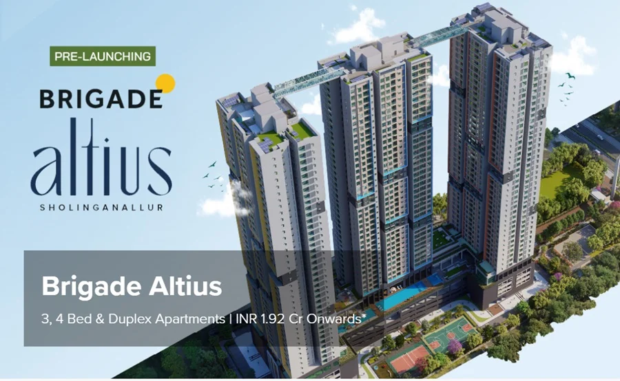 Apartment for Sale in Brigade Altius, Sholinganallur, Chennai