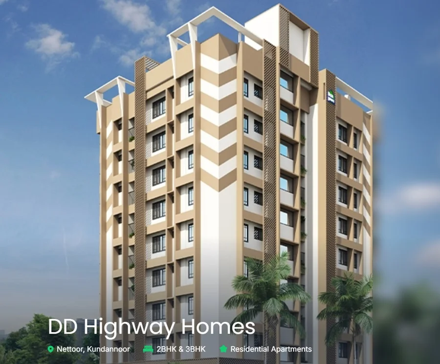 3 BHK Apartment for Sale in DD Highway Homes, Maradu, Kochi