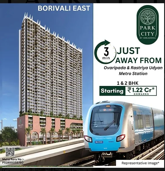 2 BHK Apartment for Sale in Shraddha Park City, Borivali East   , Mumbai
