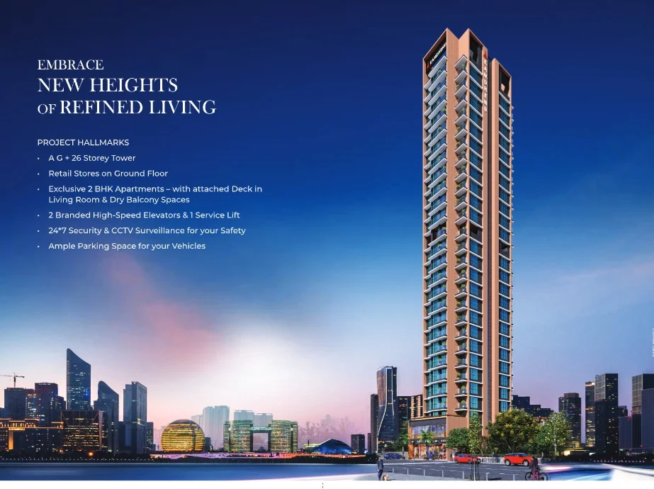 2 BHK Apartment for Sale in Kamdhenu Zenith, Nerul   , Navi Mumbai