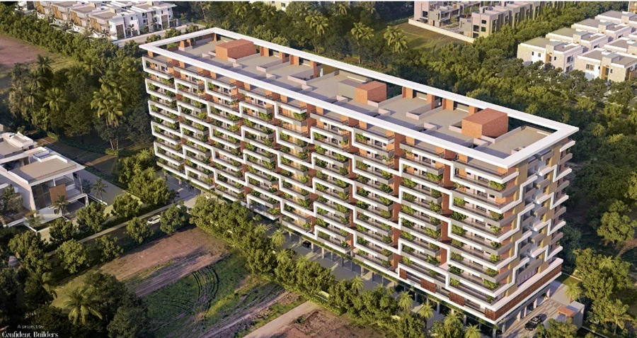 2 BHK Apartment for Sale in Confident Ridge, Chandanagar, Hyderabad