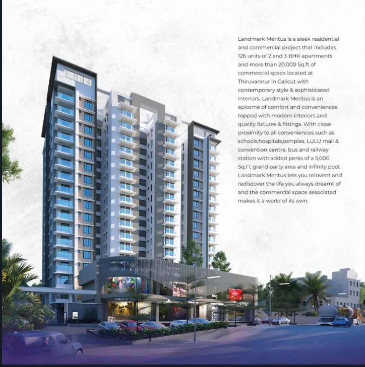 Apartment for Sale in Landmark Meritus, Panniyankara, Calicut