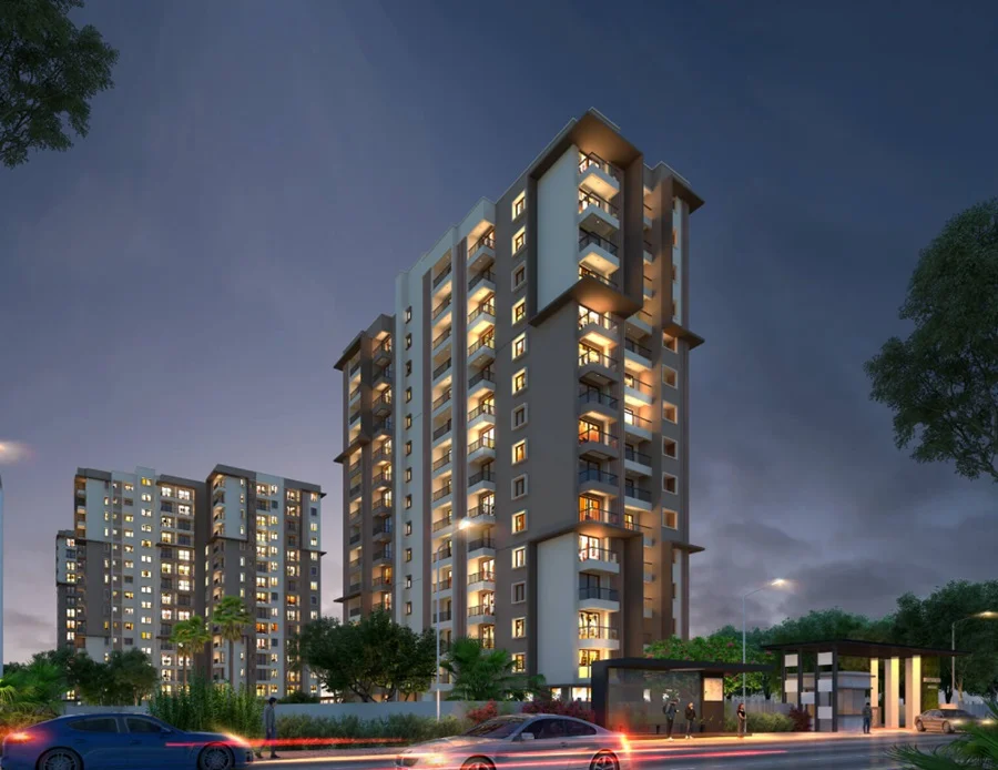3 BHK Apartment for Sale in Meenakshi High Life Towers, Thanisandra, Bangalore