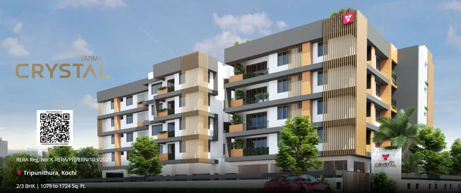 3 BHK Apartment for Sale in Varma Crystal, Kanayannur, Kochi