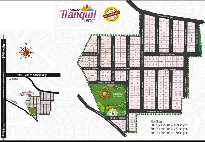 Residential Land  for Sale  in Fortune Tranquil, Kadthal, Hyderabad
