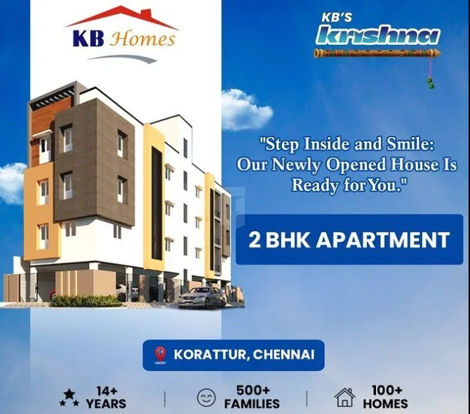 Apartment for Sale in KB'S Krishna, Korattur, Chennai