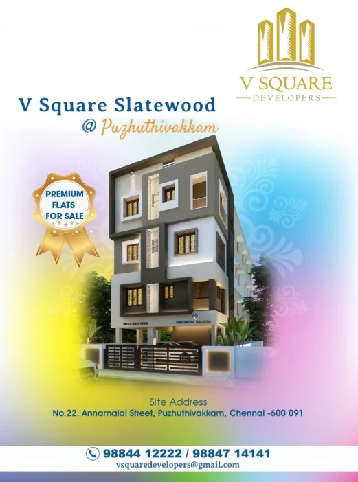 2 BHK Apartment for Sale in V Square Slatewood , Puzhuthivakkam, Chennai