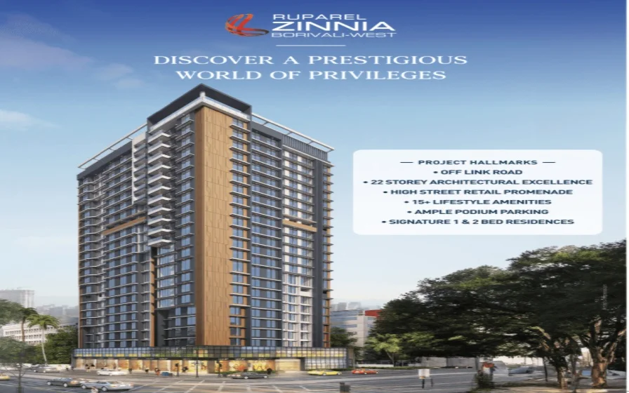 Apartment for Sale in Ruparel Zinnia, Borivali West   , Mumbai